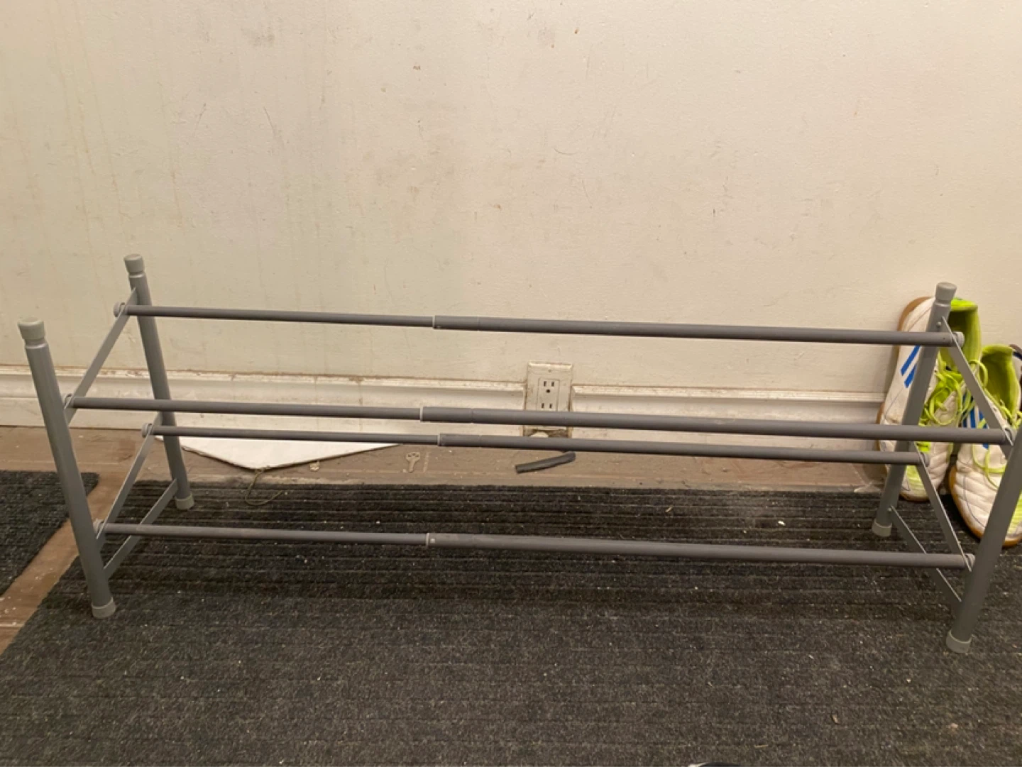 Grey 3-Tier Shoe Rack - photo 2