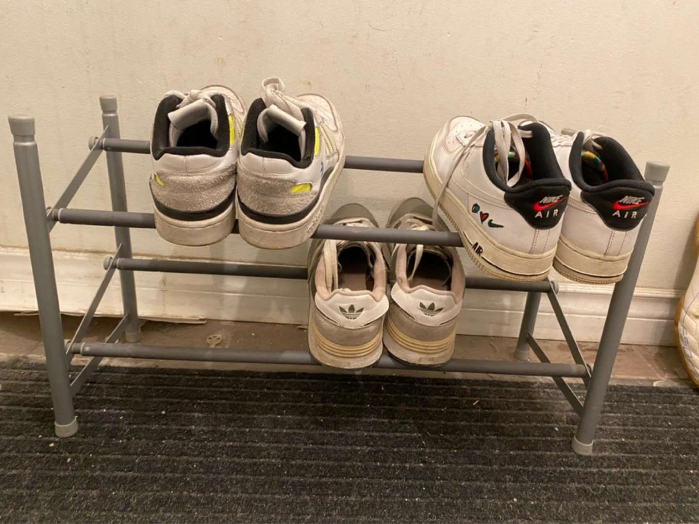 Grey 3-Tier Shoe Rack - photo 3