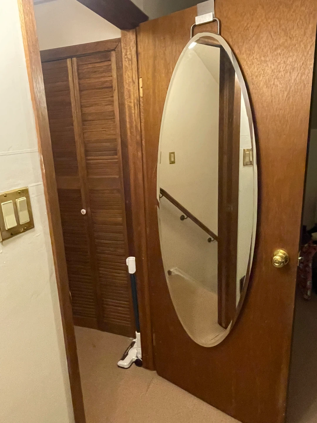 Oval Over-the-Door Mirror