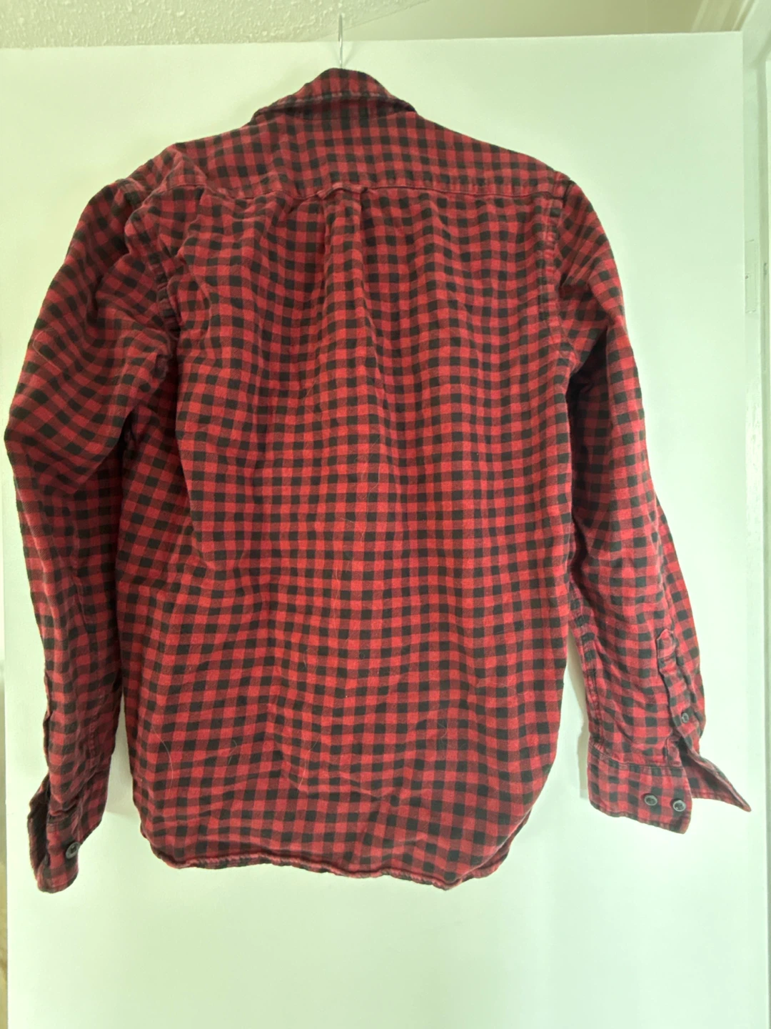 H&M Men's Plaid Flannel Shirt - Red/Black - photo 2