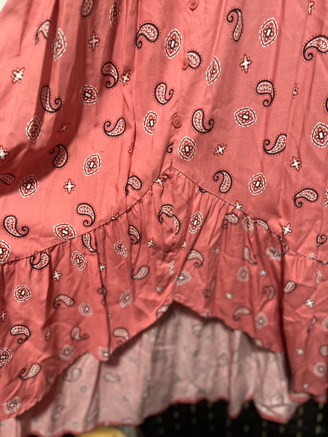 Coral Paisley Print Maxi Dress - photo 2