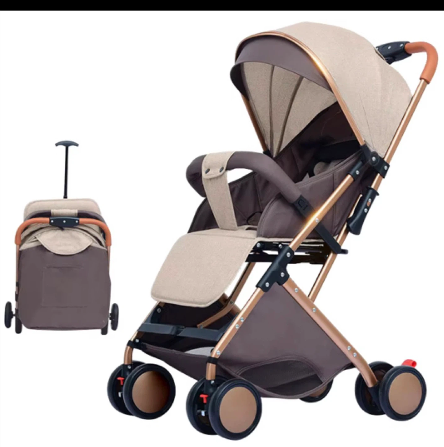 Poussette pour bébé pliable et légère - photo 3