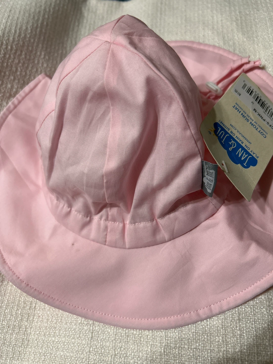 Brand New-Jan & Jul Pink Cotton Sun Hat - Medium