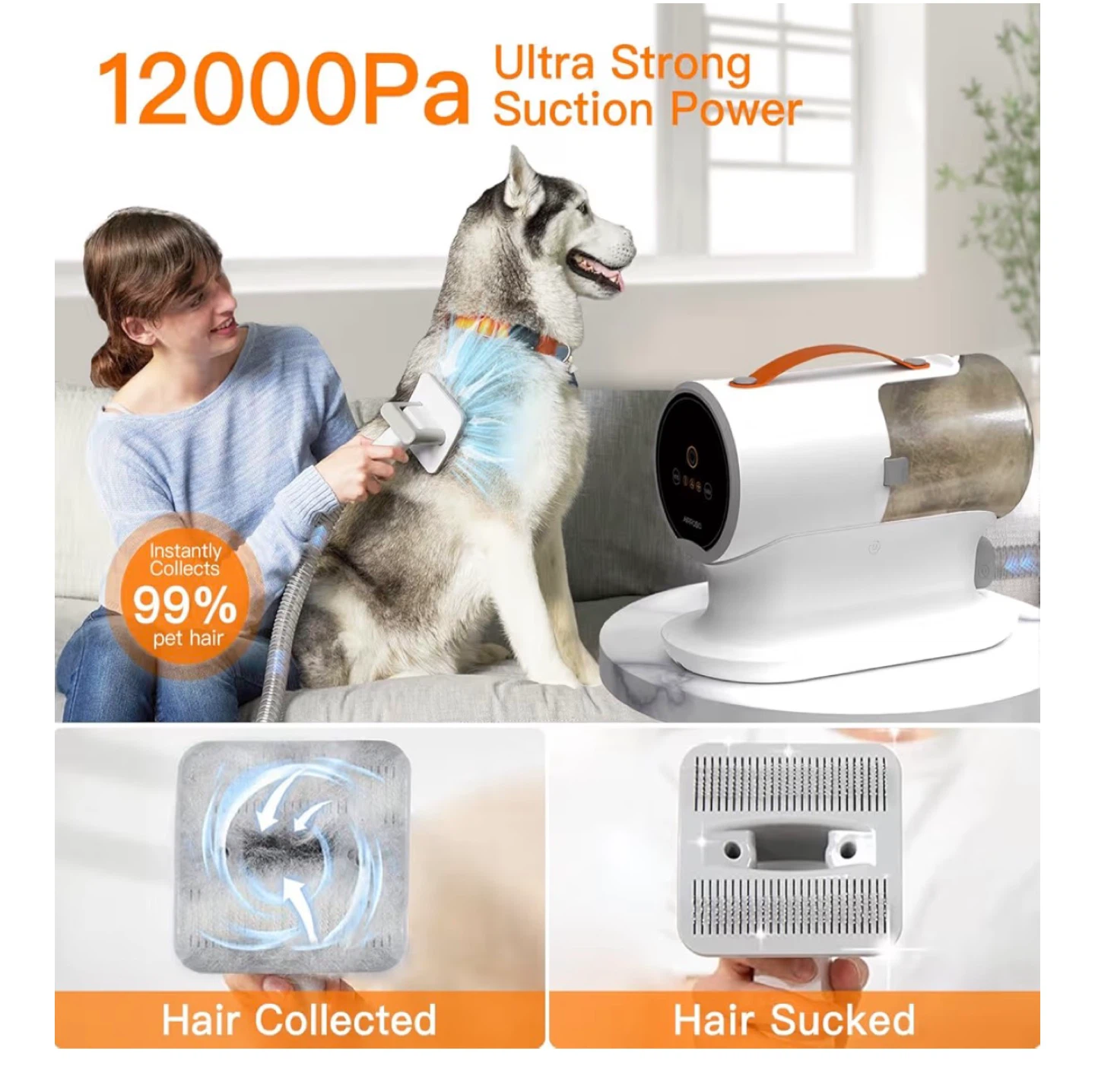 AIRROBO Dog Grooming Vacuum Kit PG100 - 12000Pa - photo 2