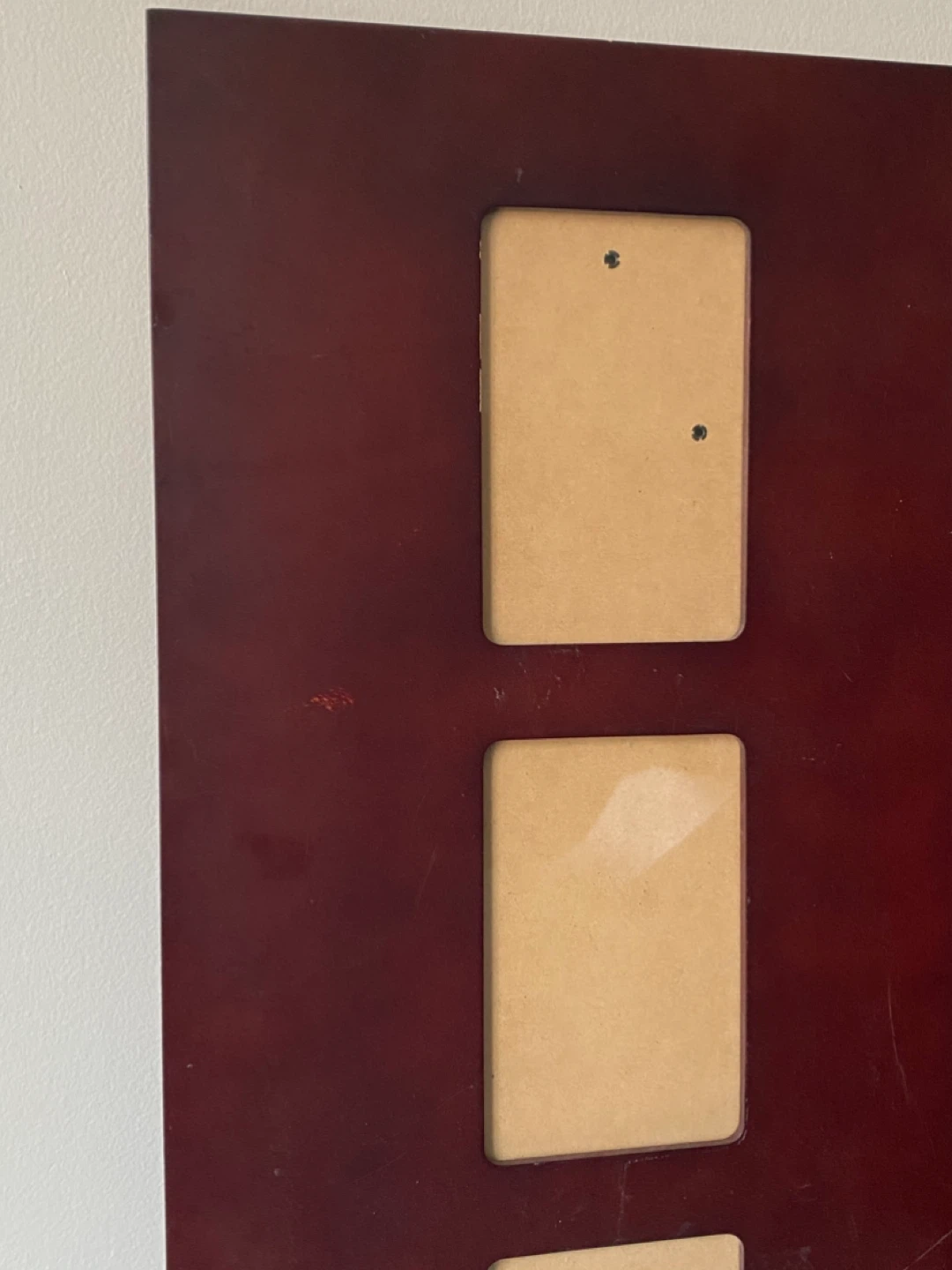 MCM Large Walnut 3-Opening Photo Frame - photo 2