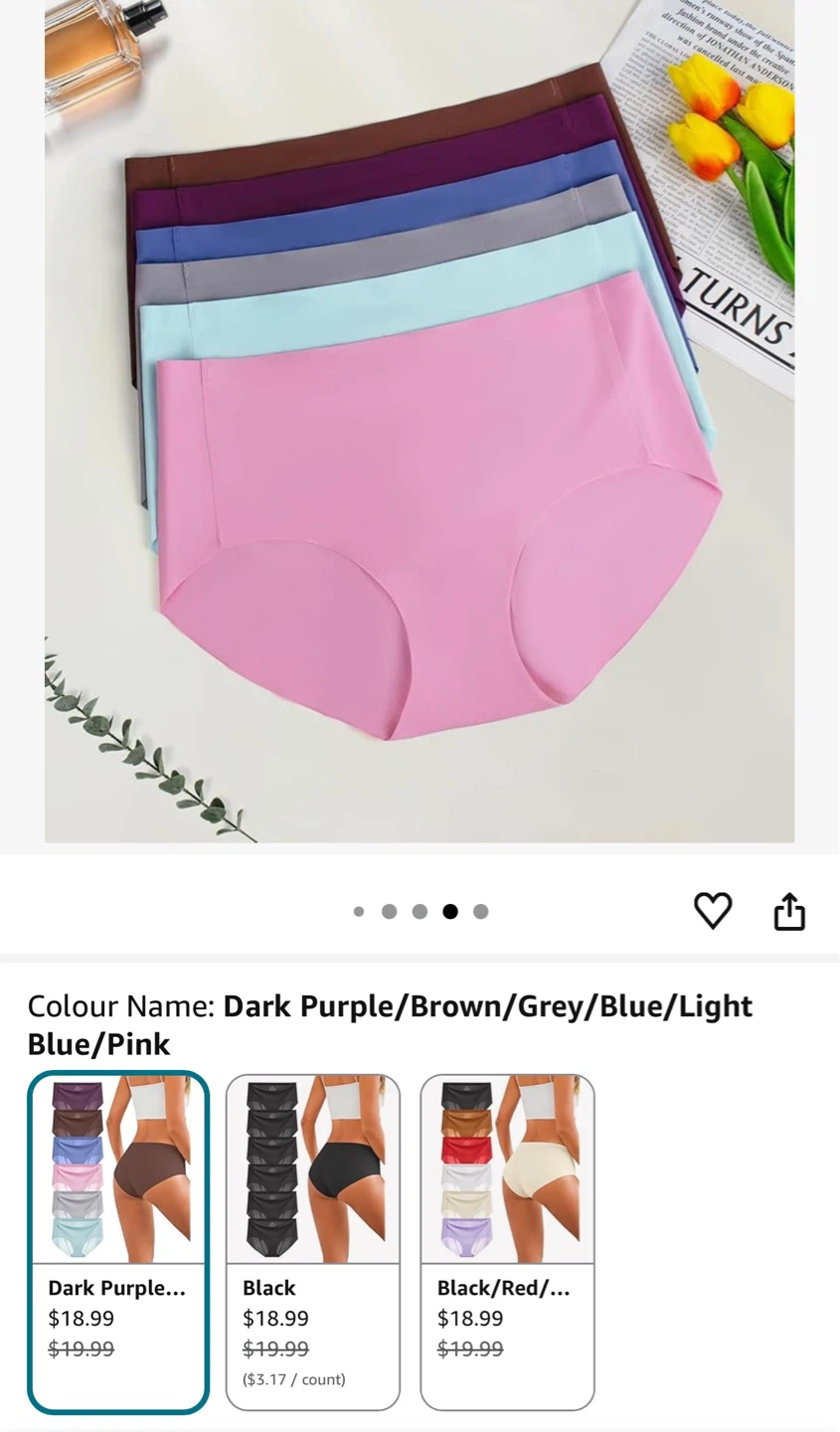 New Womens Underwear 6-Pack Size S - photo 2