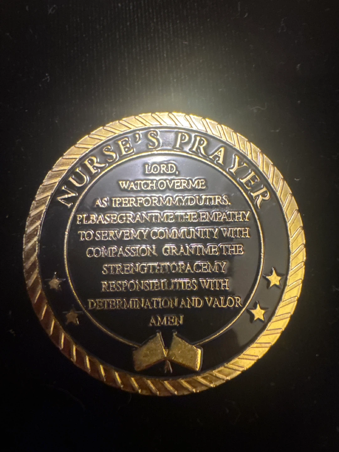 Nurse's Prayer Challenge Coin - photo 2