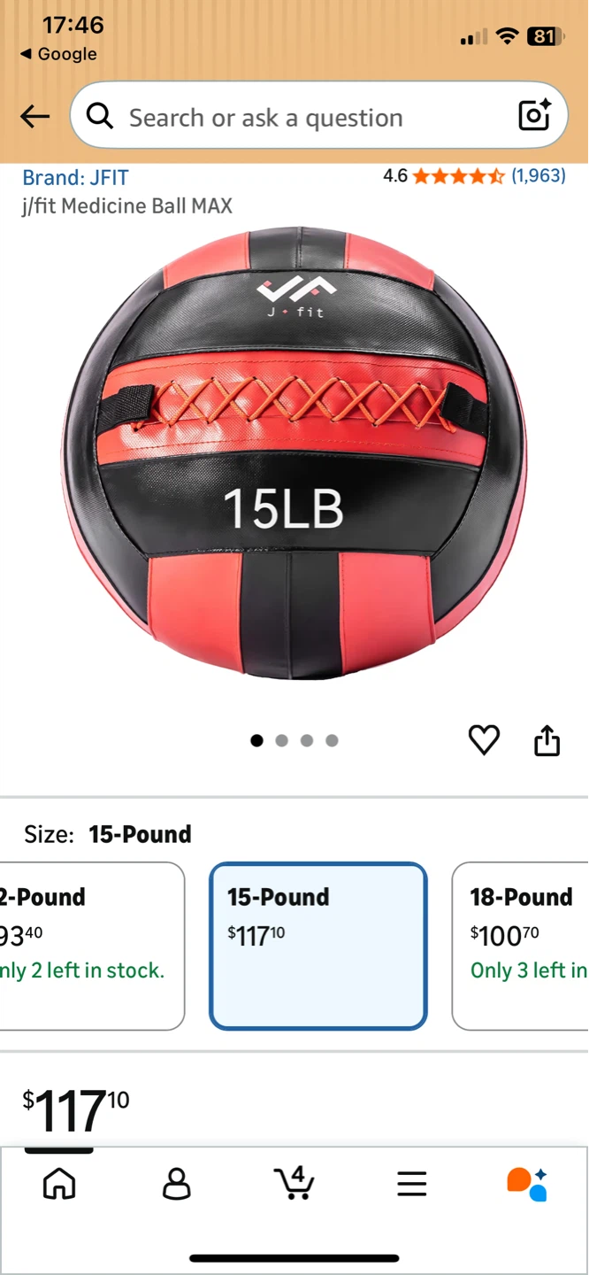Fitness Training Throw Ball-14lbs - photo 4