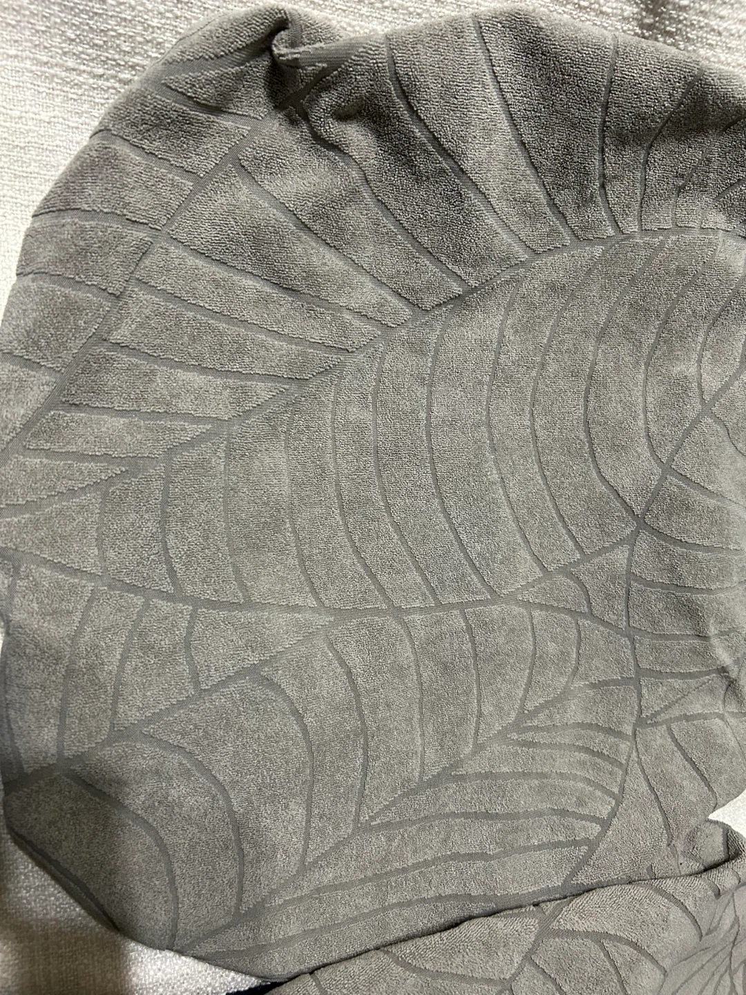 New-set of 3 Grey Leaf Pattern chairs Cover - photo 4