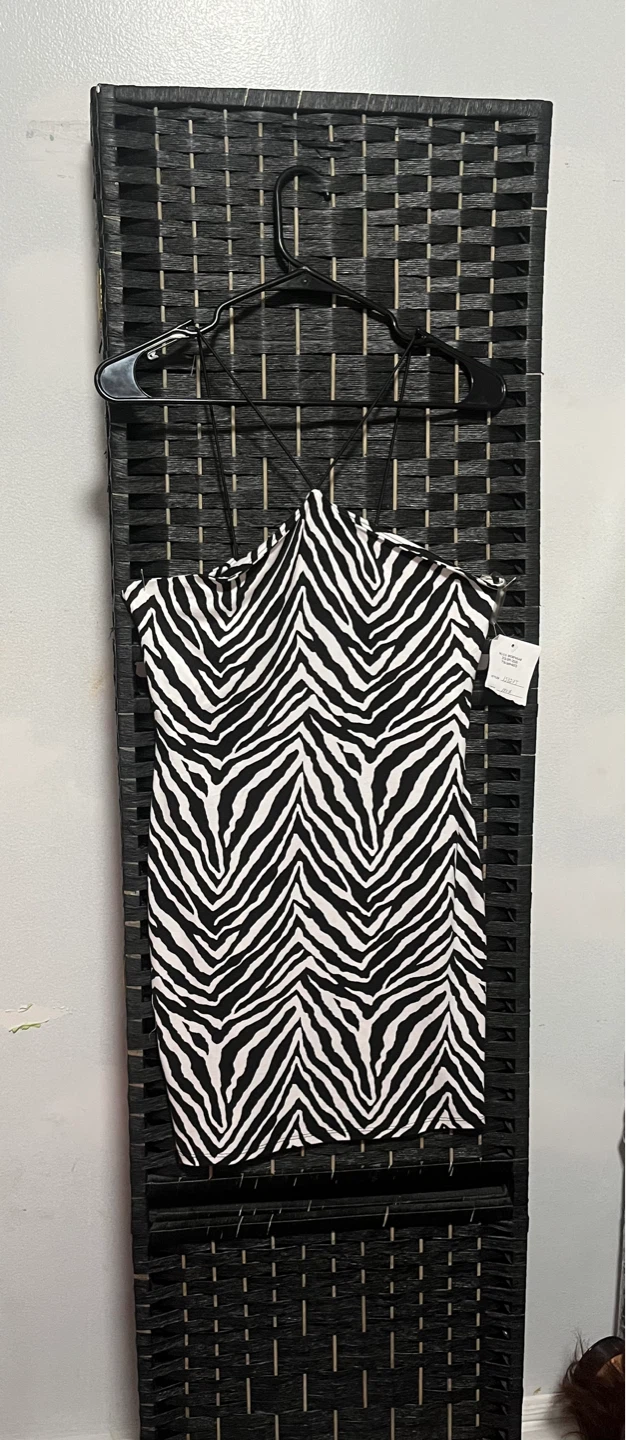 Women's Zebra Print Mini Dress size M