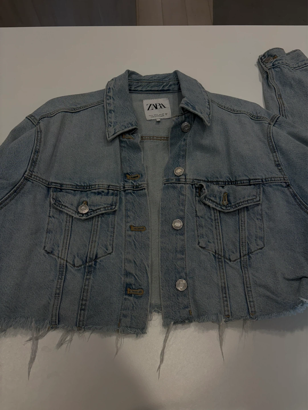 ZARA Cropped Denim Jacket - photo 2