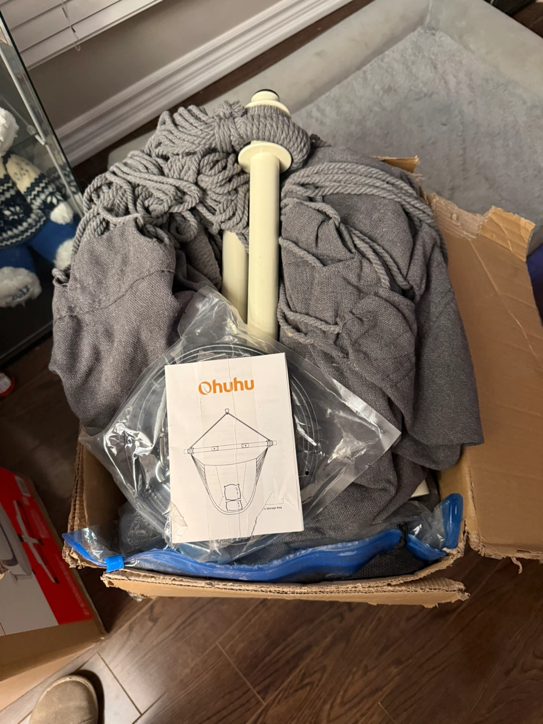 Ohuhu Grey Hammock Chair