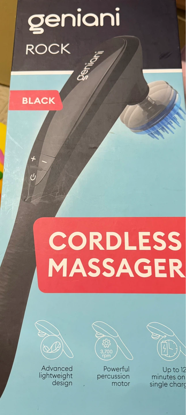 Geniani Rock Cordless Massager - Black