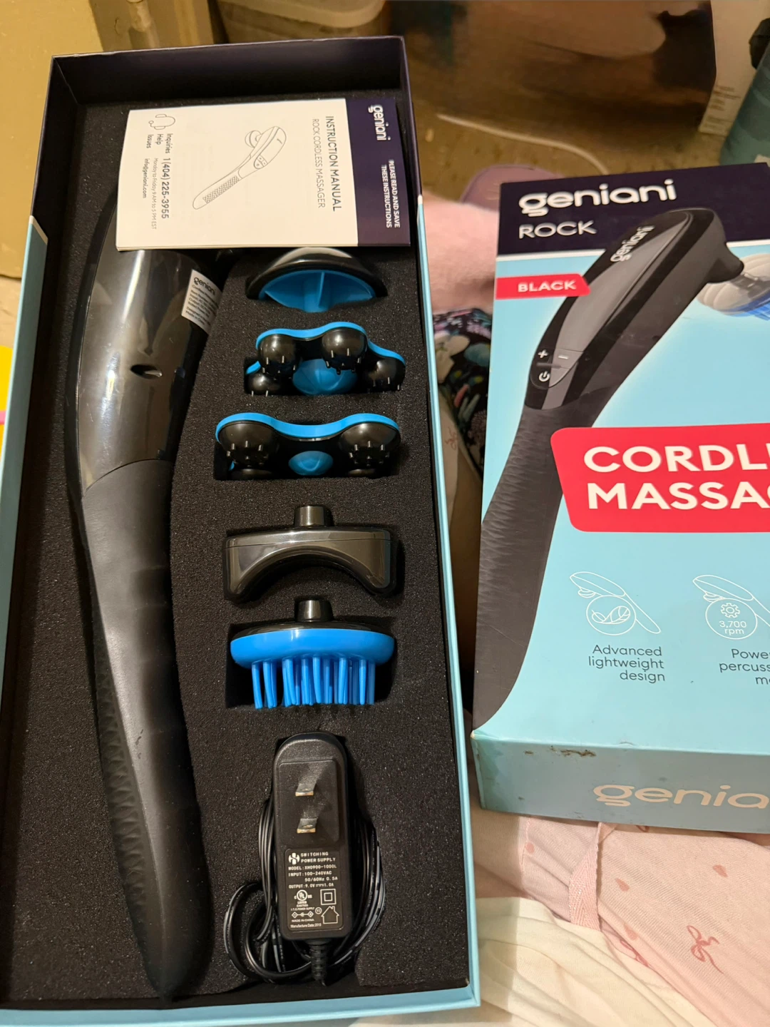 Geniani Rock Cordless Massager - Black - photo 3