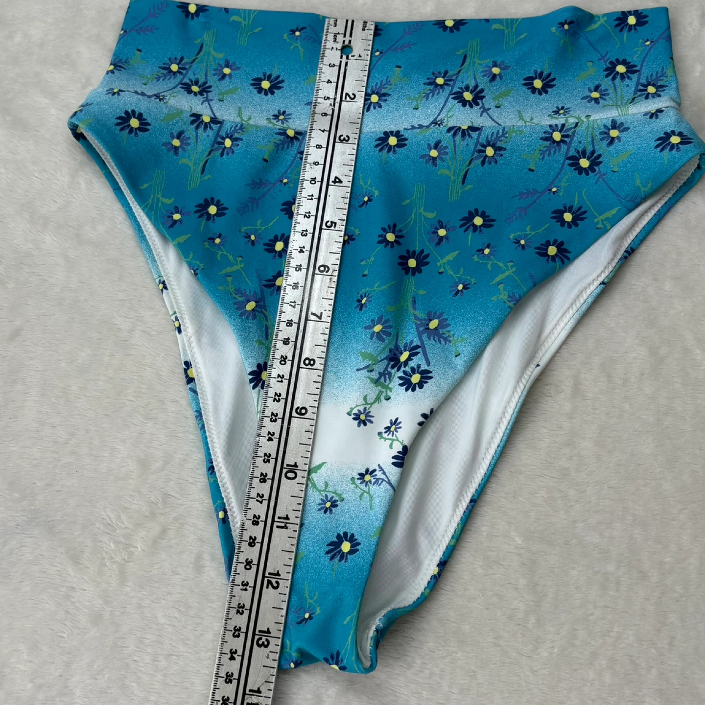 Aerie Floral High Cut Cheeky High Waisted Bikini Bottoms Sz M - photo 5