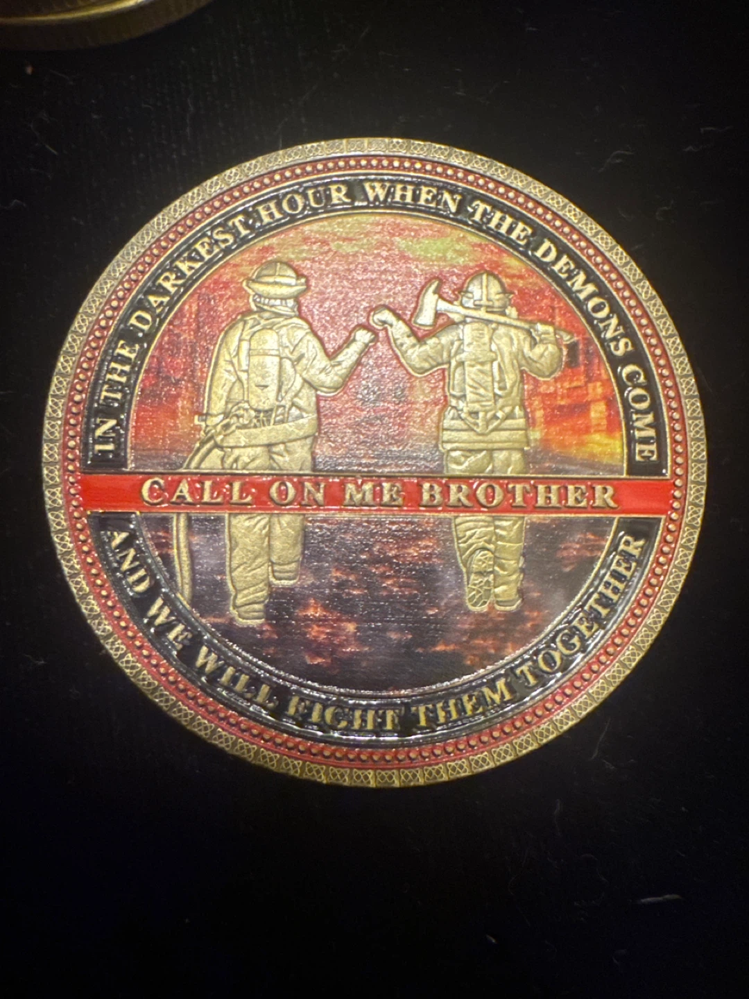 Firefighter Challenge Coin - "First In Last Out"