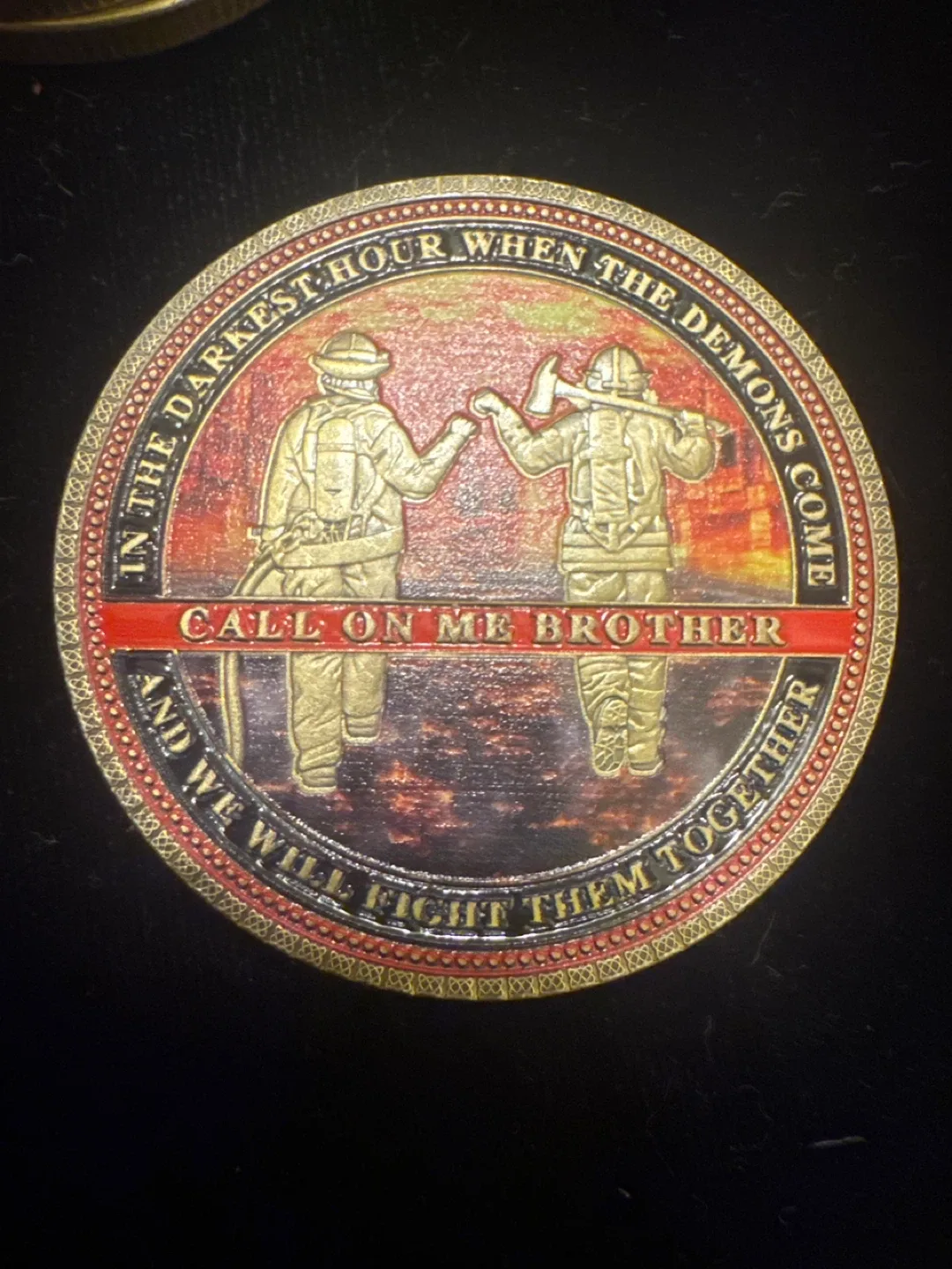 Firefighter Challenge Coin - "First In Last Out"