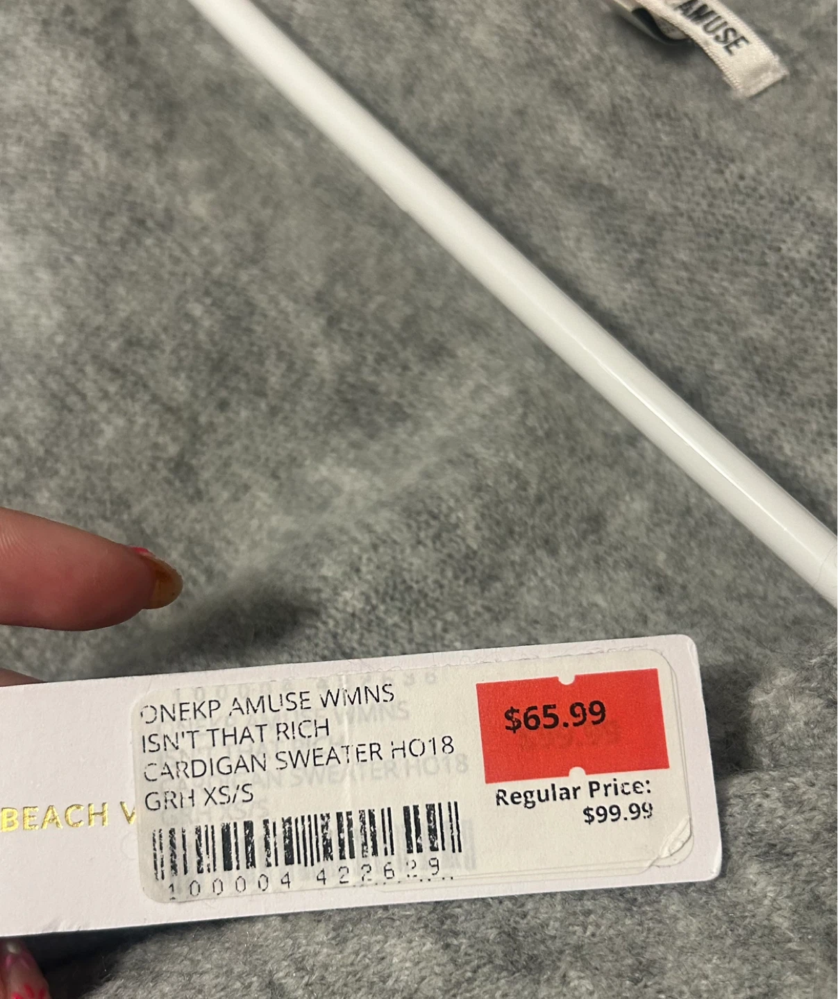 Amuse Women's Isn't That Rich Cardigan Sweater XS/S - photo 4