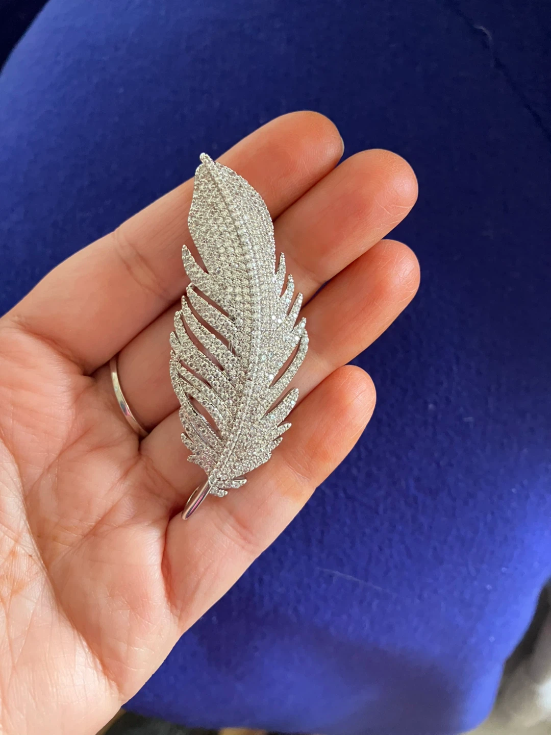 Silver Feather Brooch - photo 2