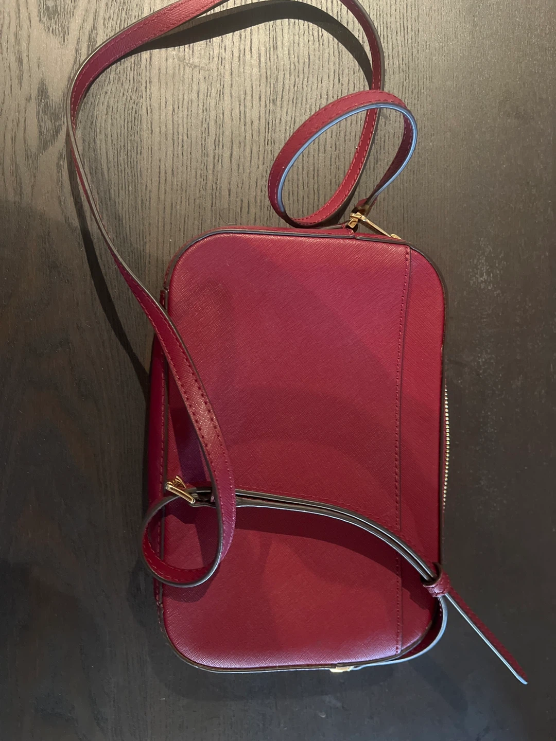 Michael Kors Burgundy Leather Crossbody Bag - photo 4