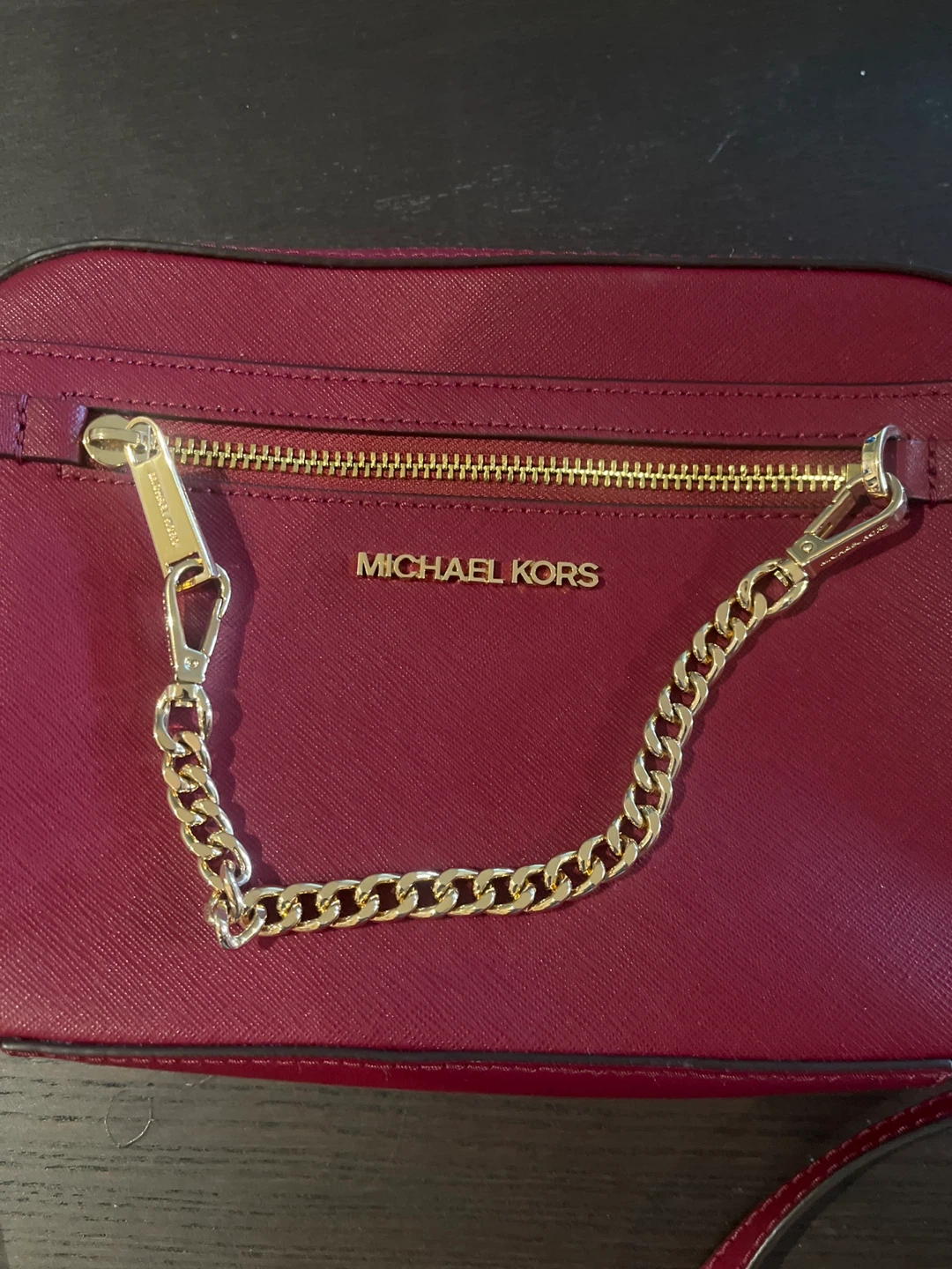 Michael Kors Burgundy Leather Crossbody Bag - photo 2