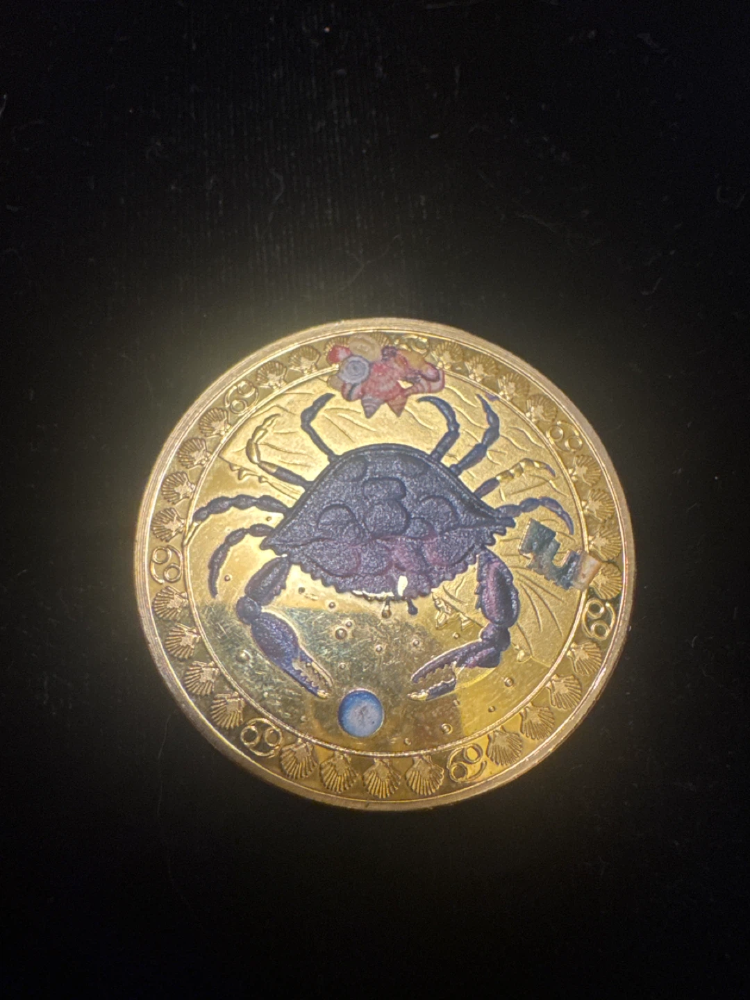 Zodiac Coin - Cancer Symbol
