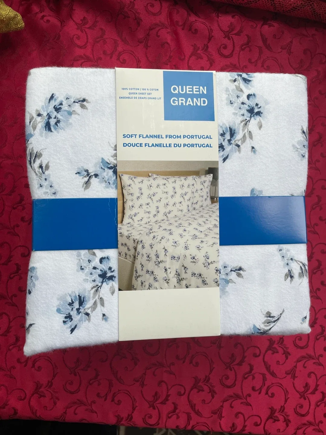 100% Cotton Queen Sheet Set, Bedsheets - New