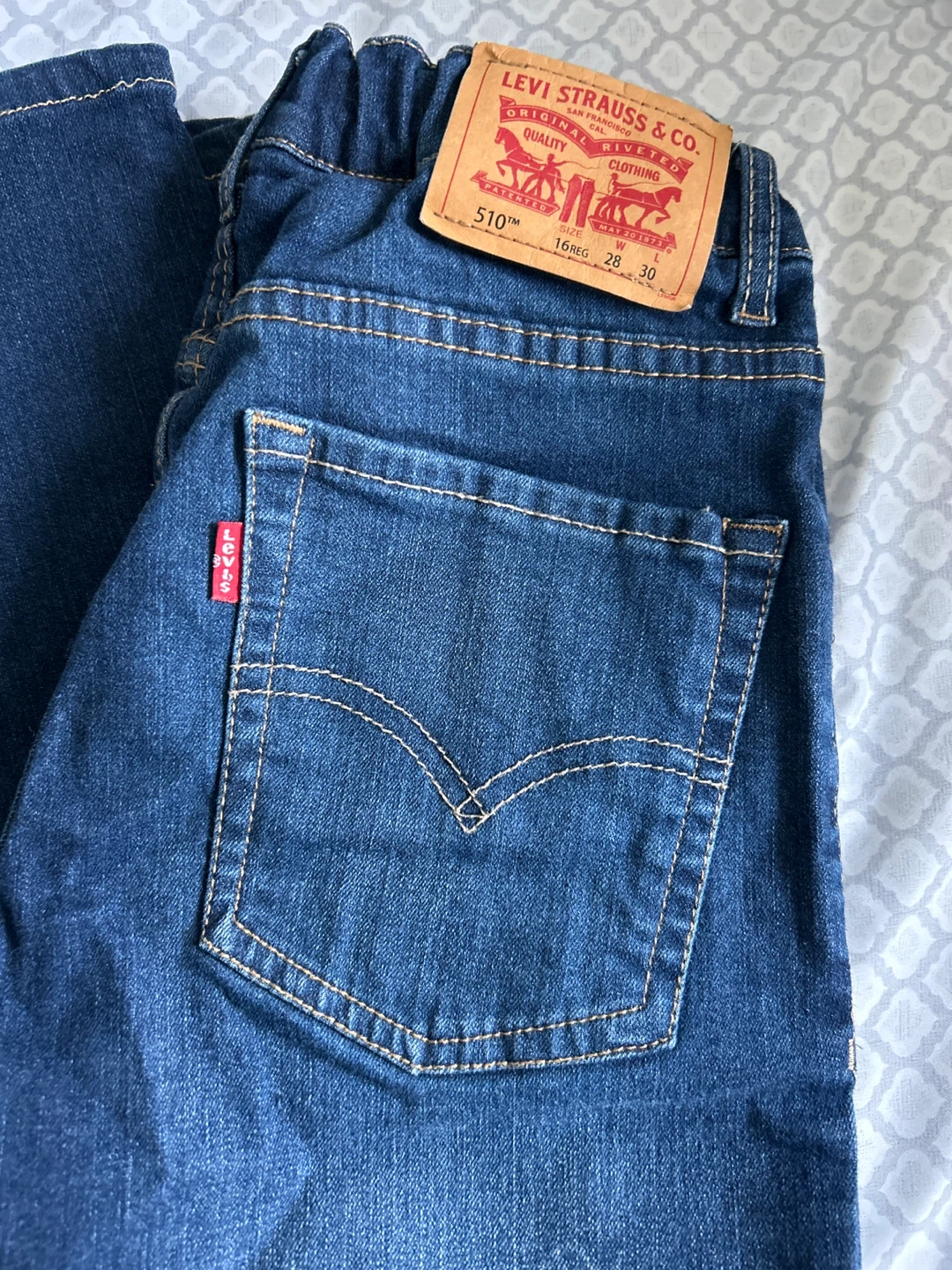 Levi's 510 Skinny Jeans Boys Size 16 REG - photo 2