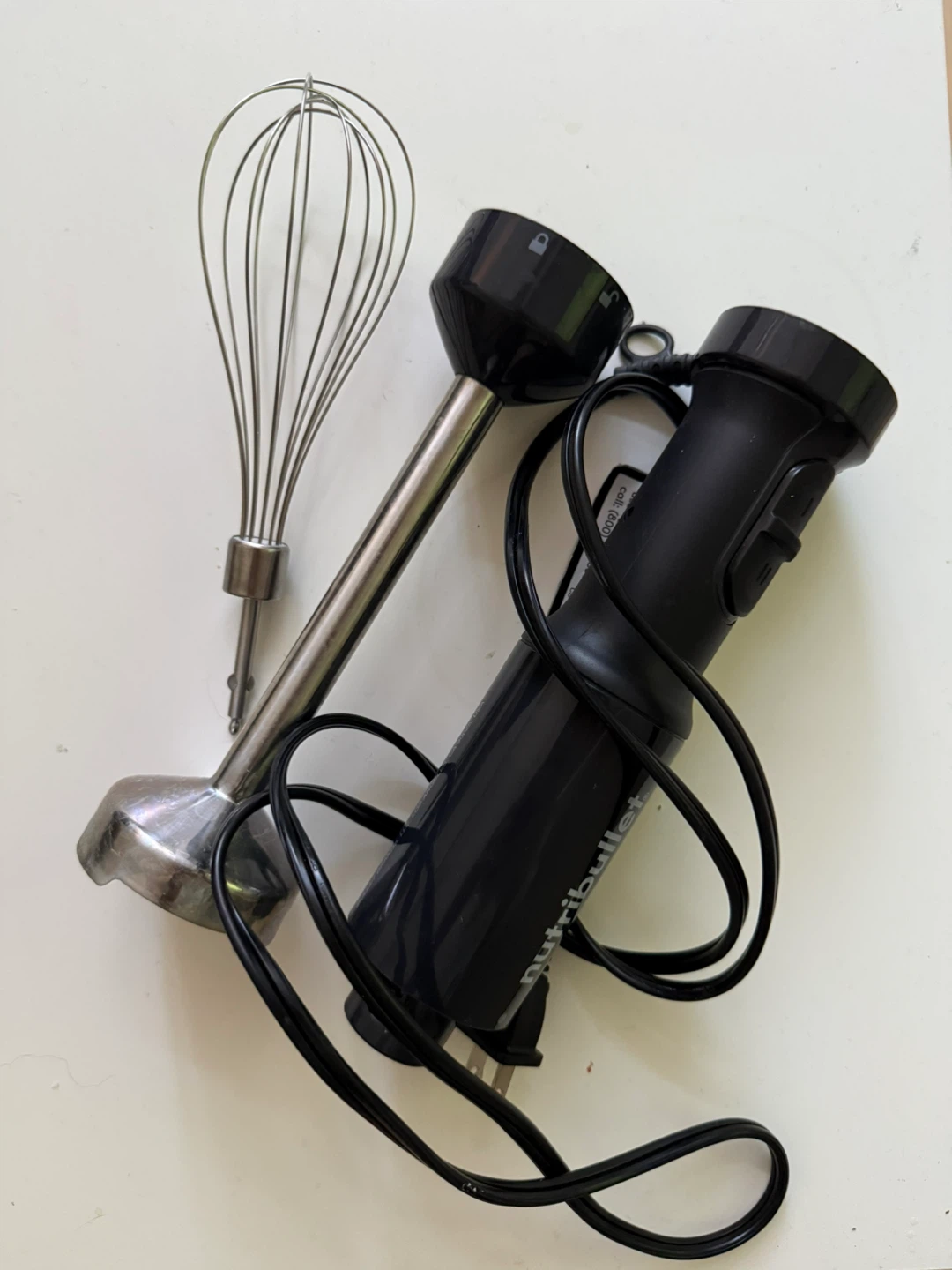 Nutribullet Immersion Blender with Whisk Attachment