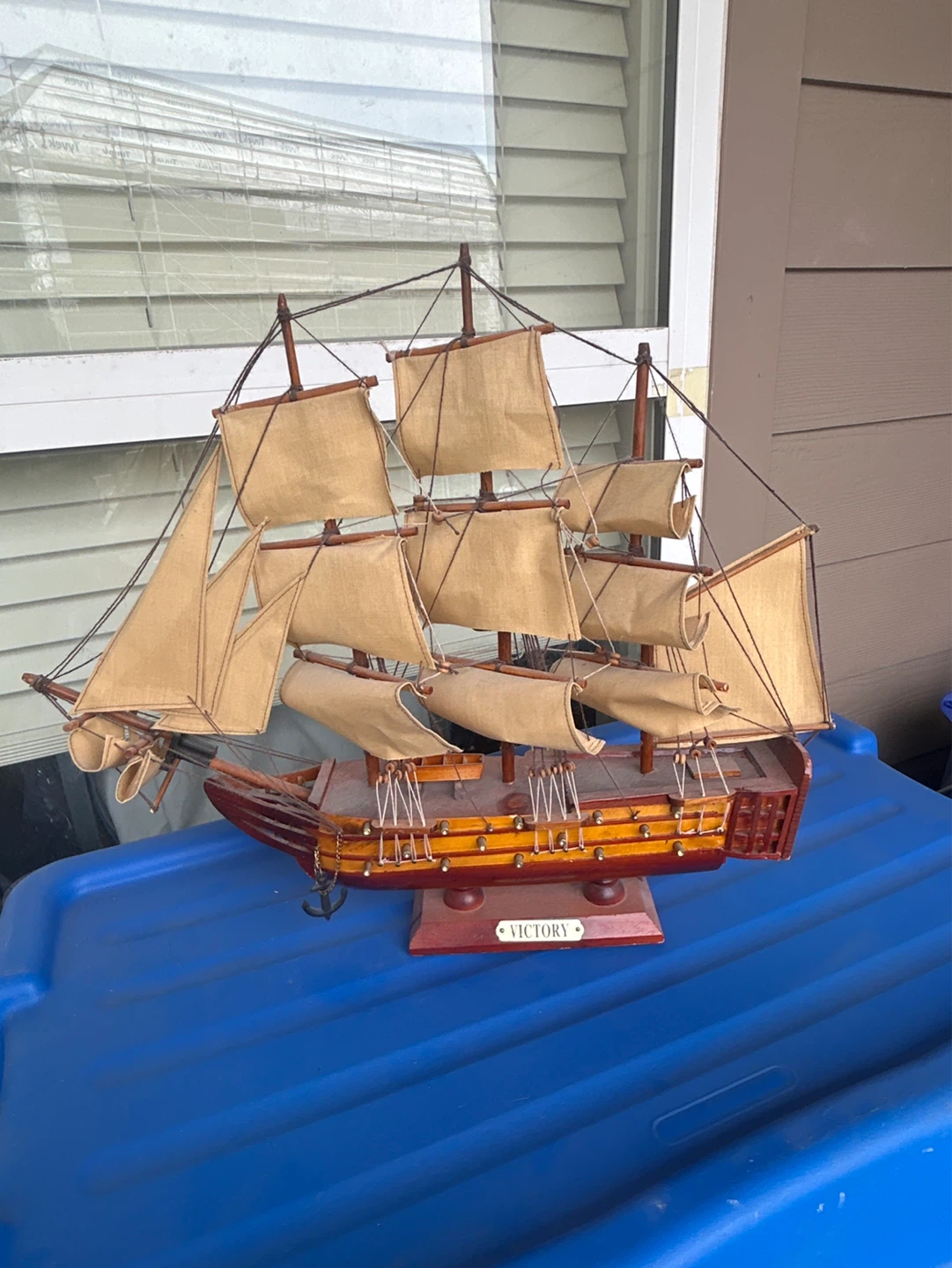 Wooden Sailboat Model - Victory Ship
