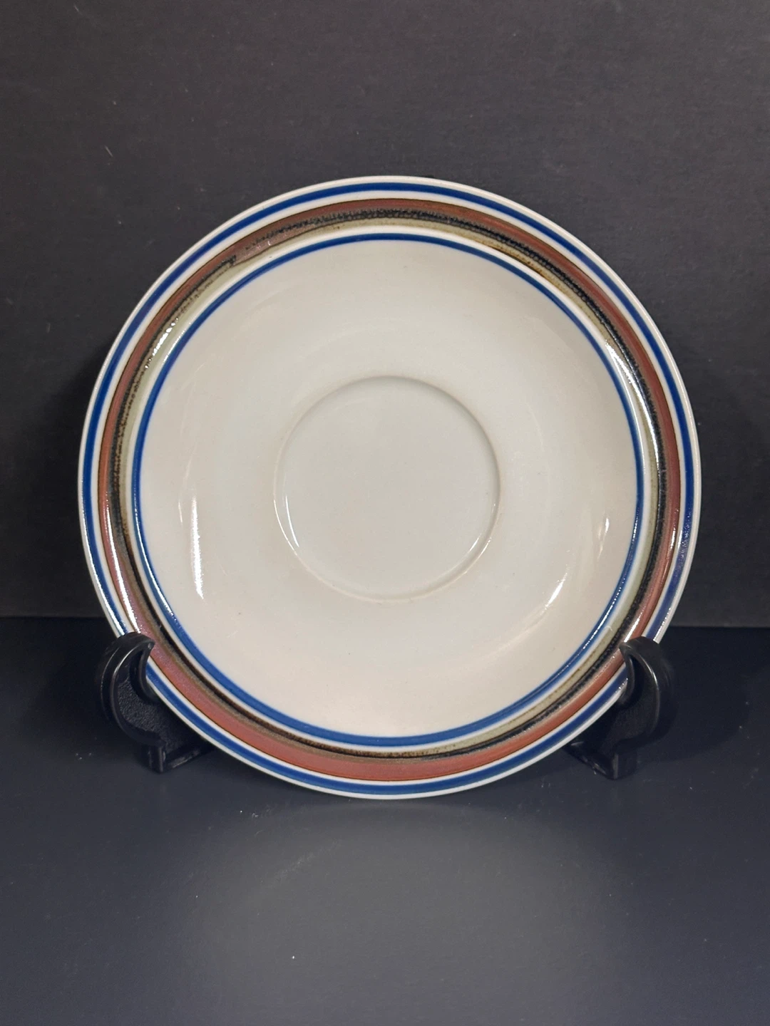 3 Vintage Salem Stoneware Dinner Plate Georgetown Eagle Pattern - photo 4