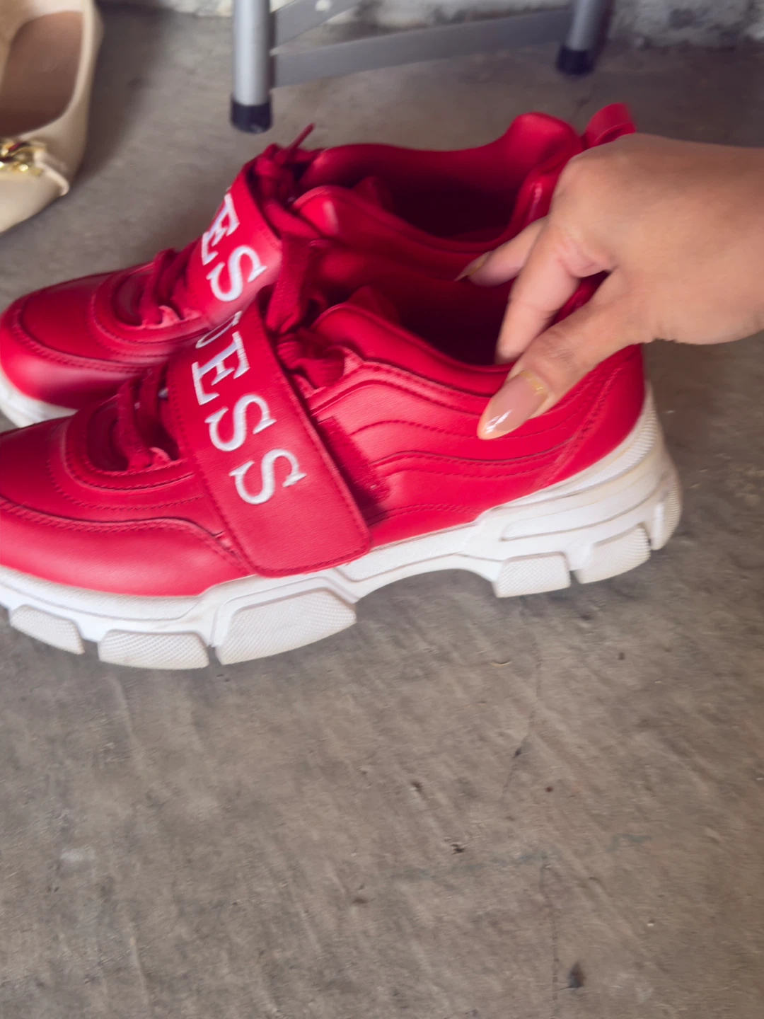 Red GUESS Sneakers with Strap - photo 2