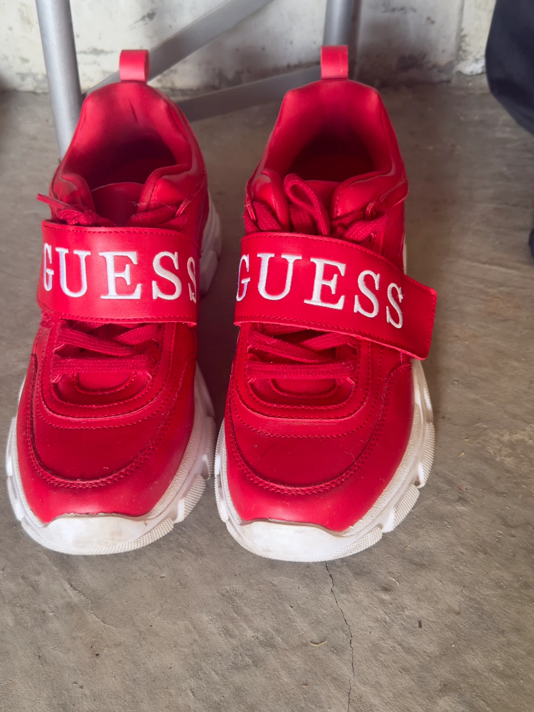 Red GUESS Sneakers with Strap