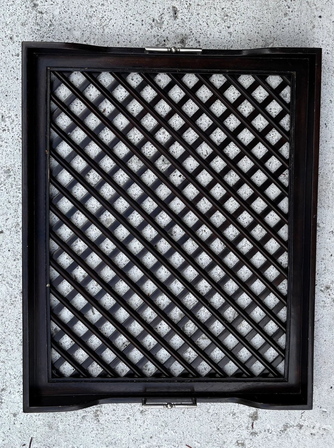 Decorative Wooden Lattice Tray (25” x 20”)