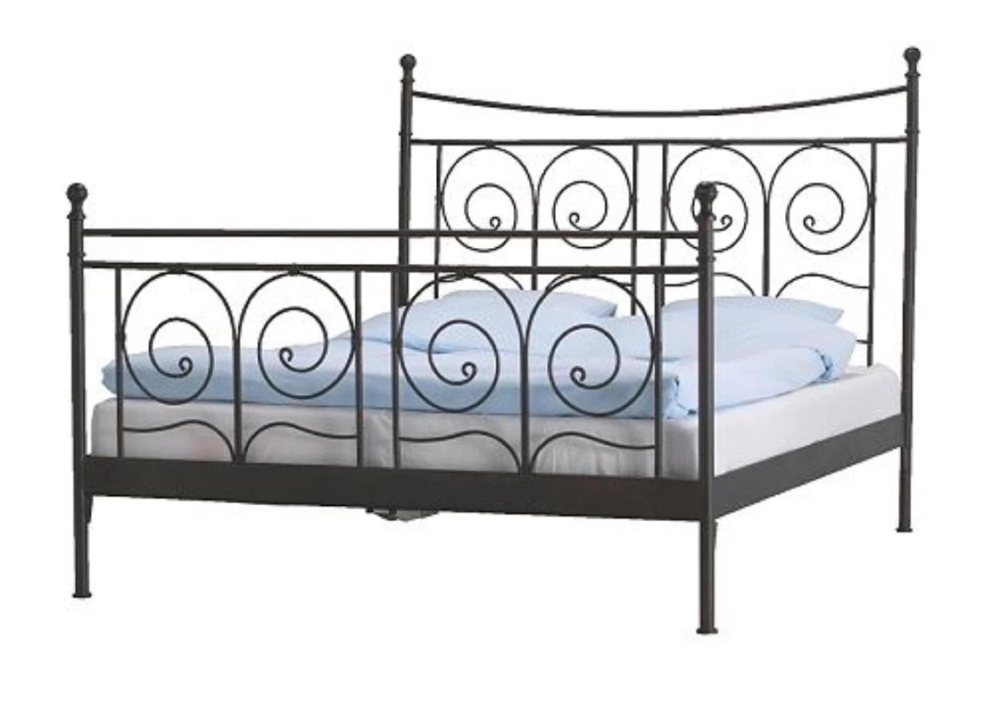 IKEA Black Metal Queen Bed Frame - photo 2