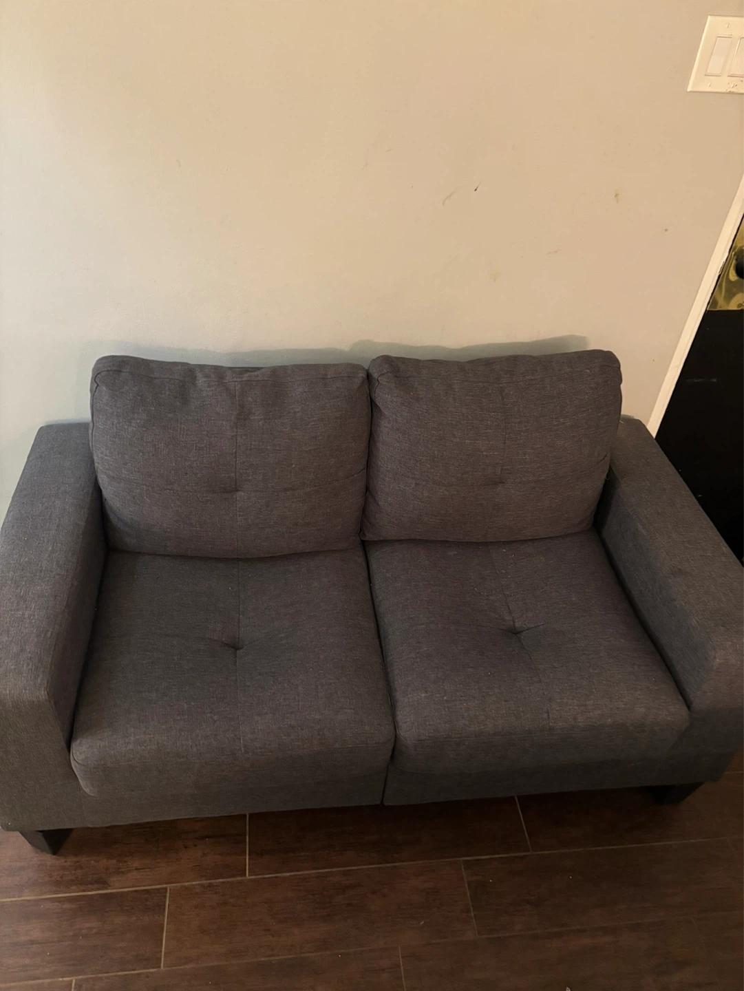Gray Loveseat Sofa - photo 2