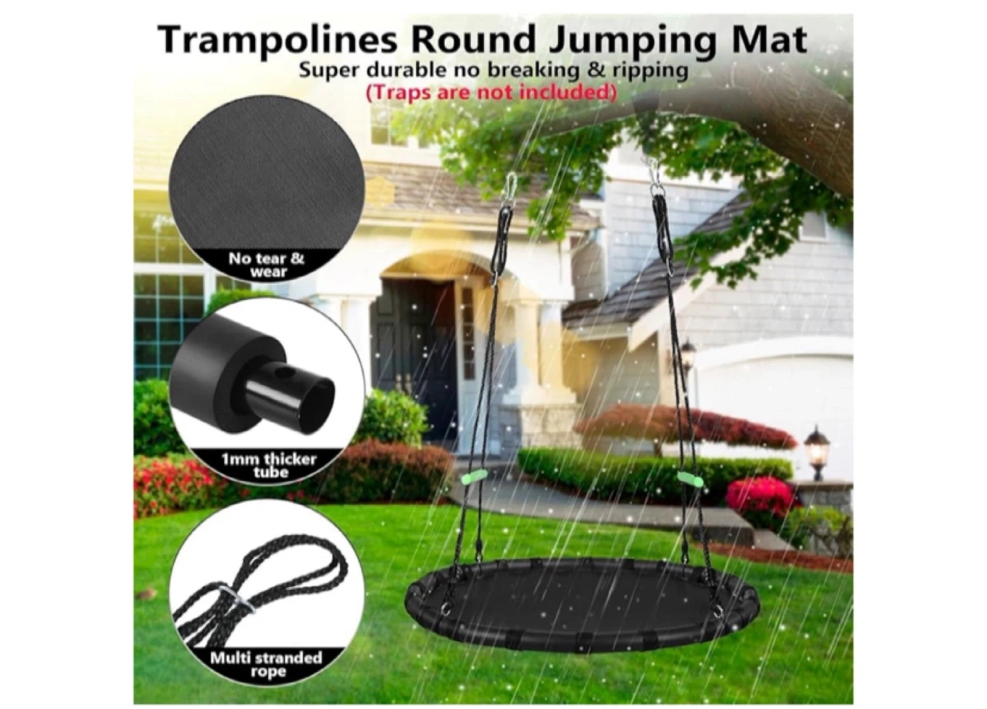 Round Trampoline Swing Mat
