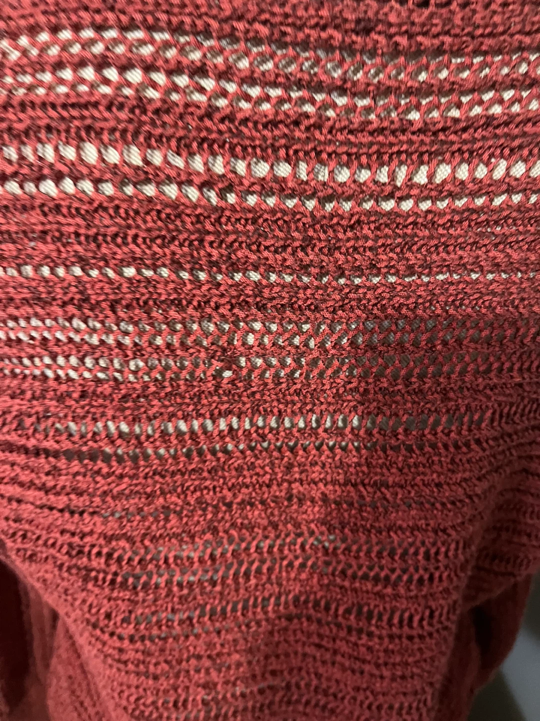 Large Women's Red Knit Sweater - photo 3
