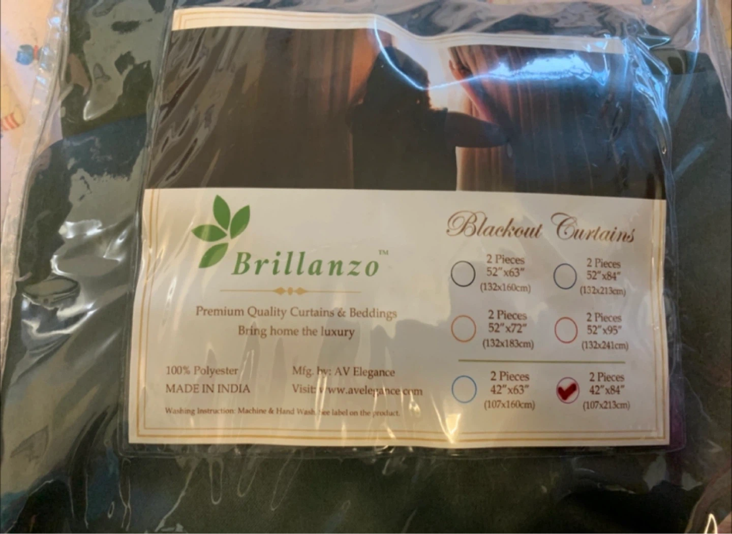 Brillanzo Blackout Curtains - 52" x 84" - photo 2