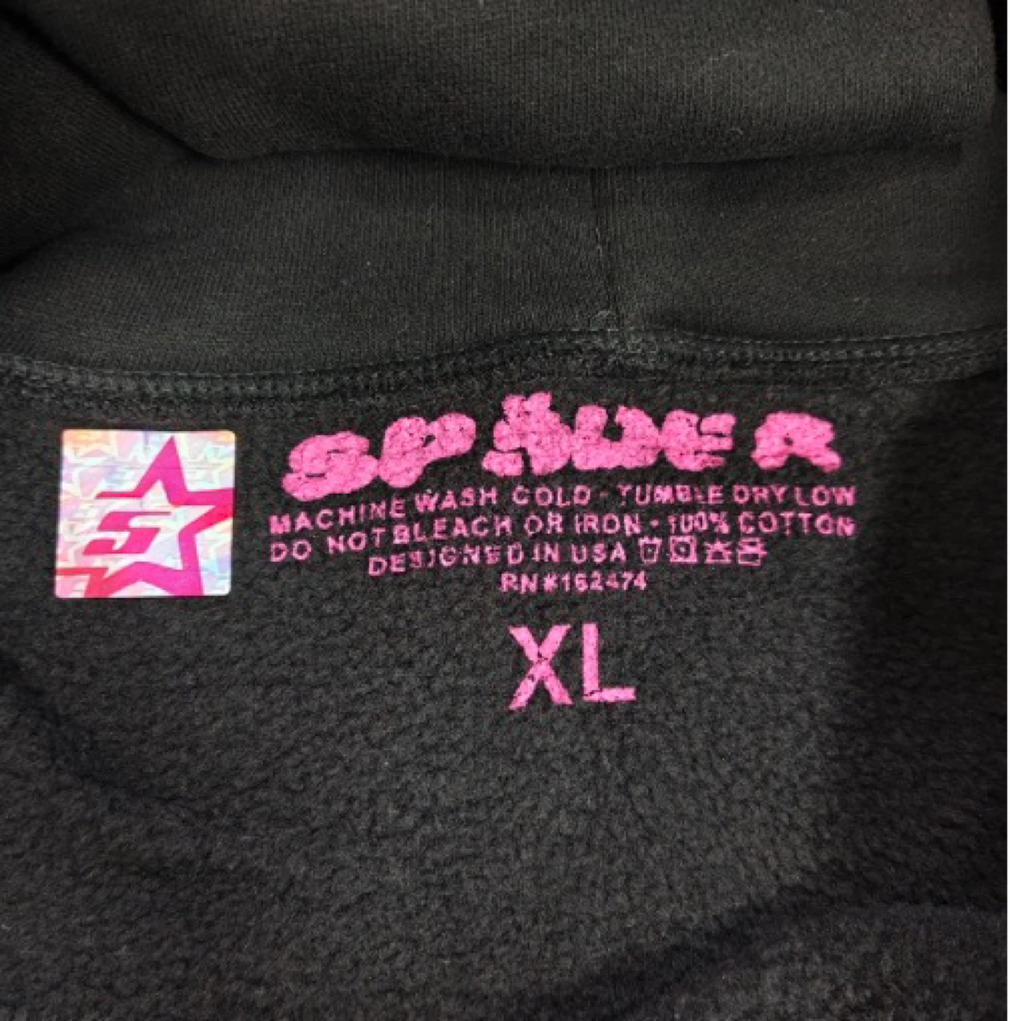 Sp5der Hoodie Pink!" Hoodie S Black - photo 4