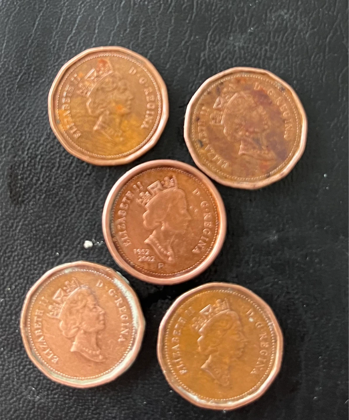150 celebration Lot of 5 Canadian 1 Cent Coins (1867-1992) - photo 4