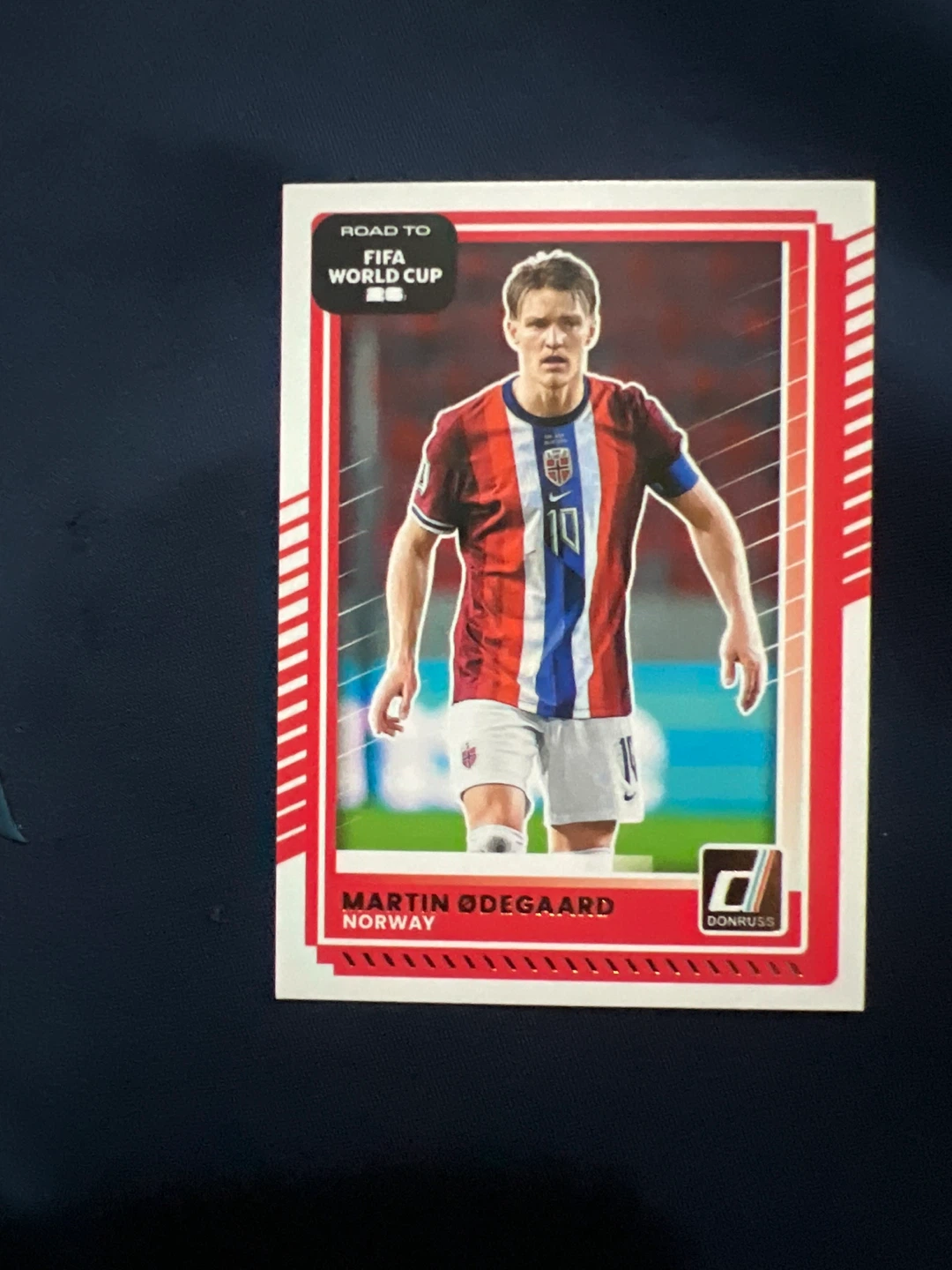 Martin Ødegaard 2025 Panini Donruss Road to FIFA World Cup Card