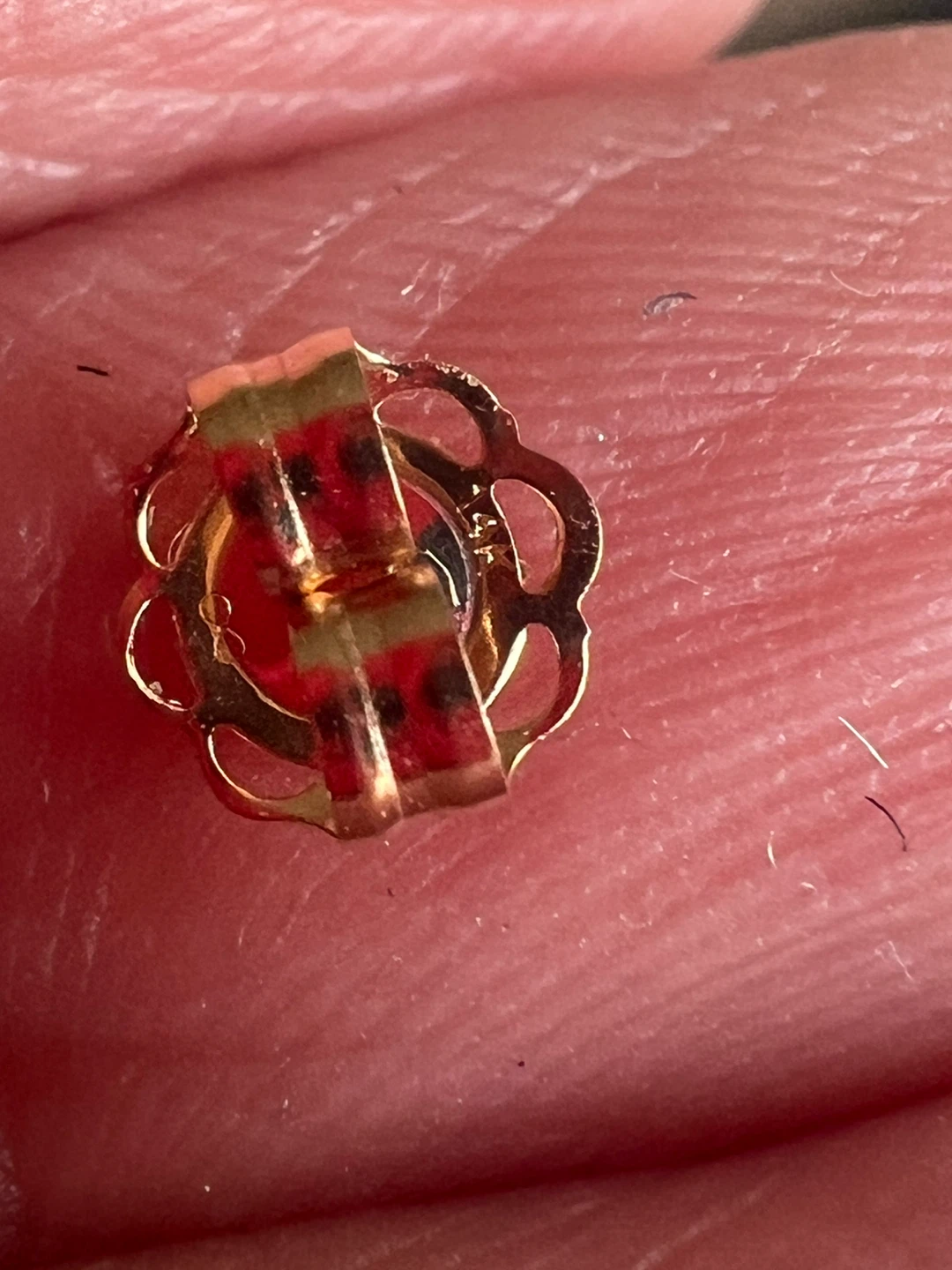 14 k Gold Stud Earrings with zirconia - photo 4