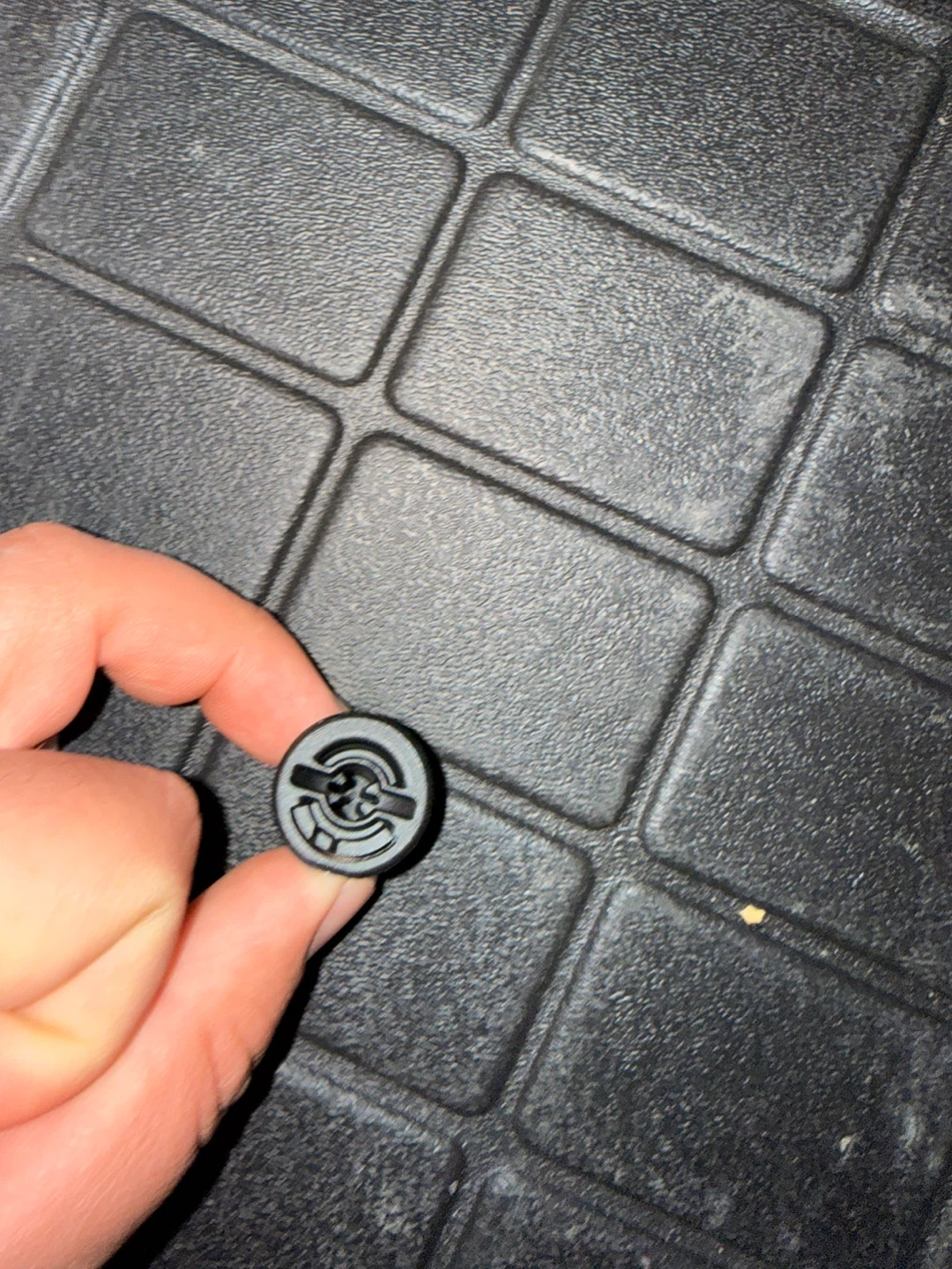 Black Plastic Fastener Caps (Set of 6) - photo 2