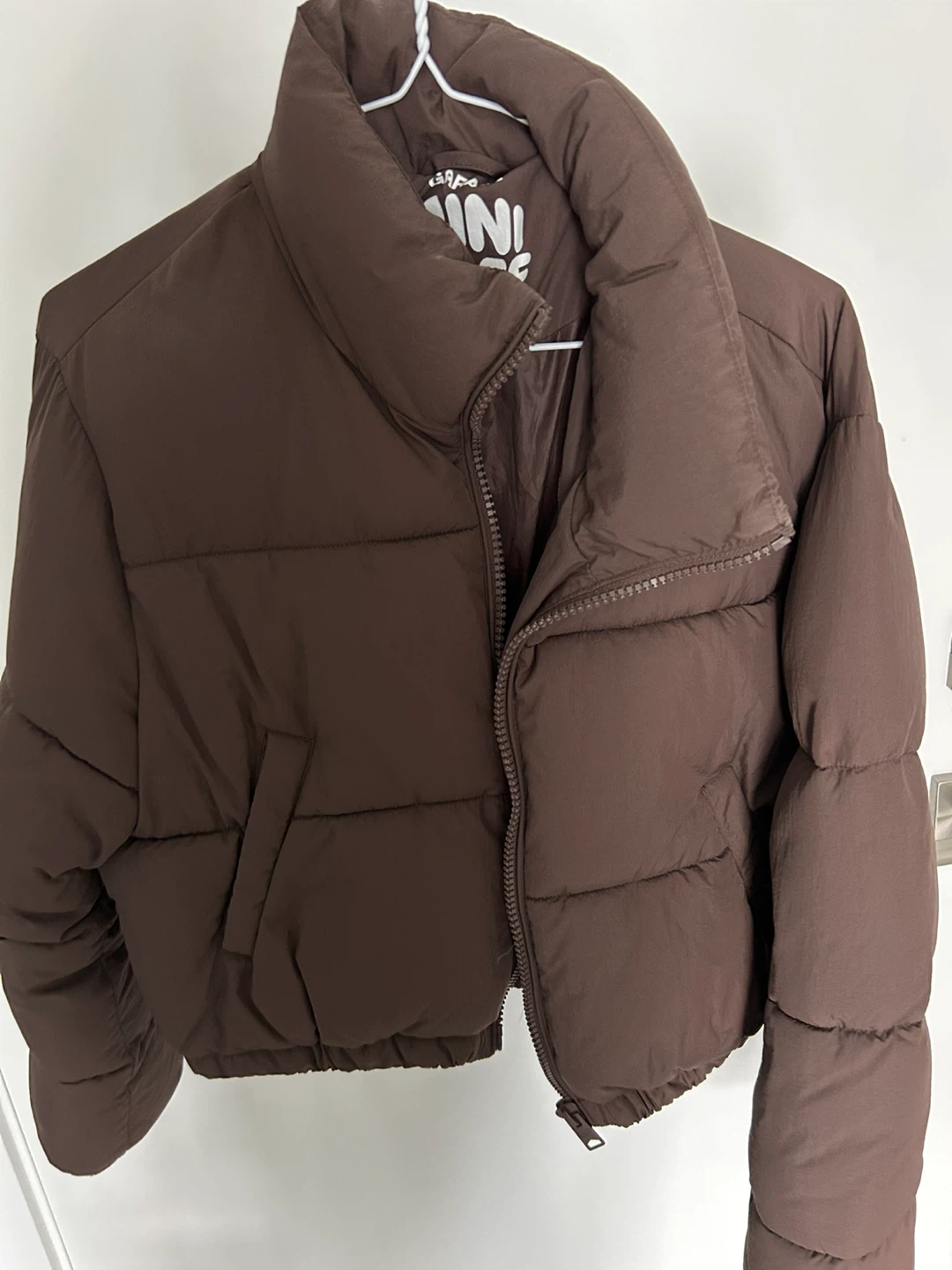 Garage Mini Puff Puffer Jacket - Brown - Size M