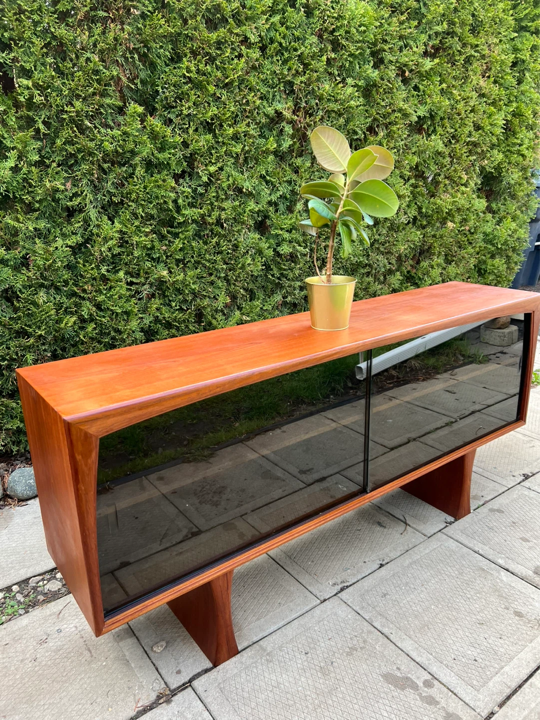 MCM Teak Display Cabinet