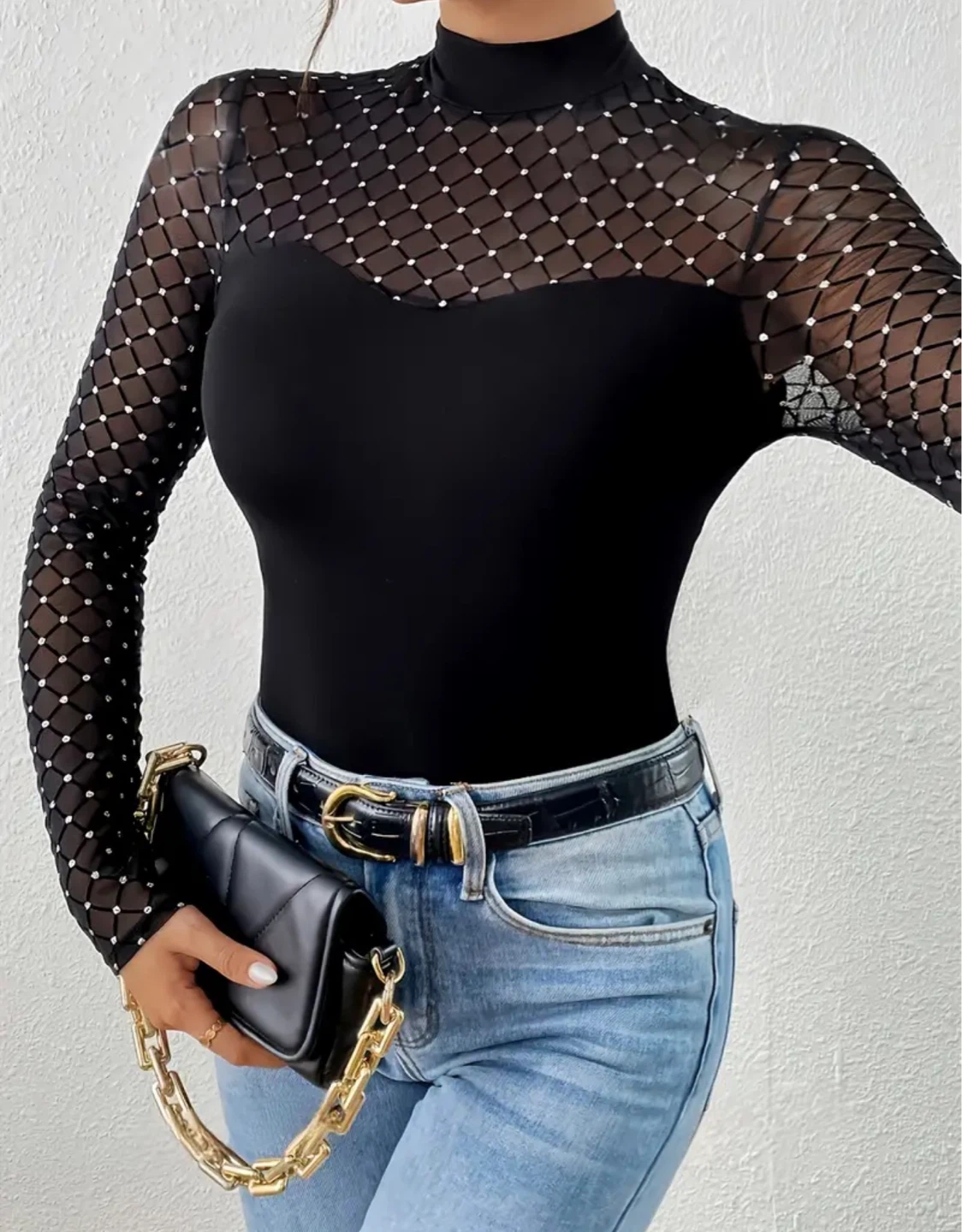 New Black Long Sleeve Top - photo 5