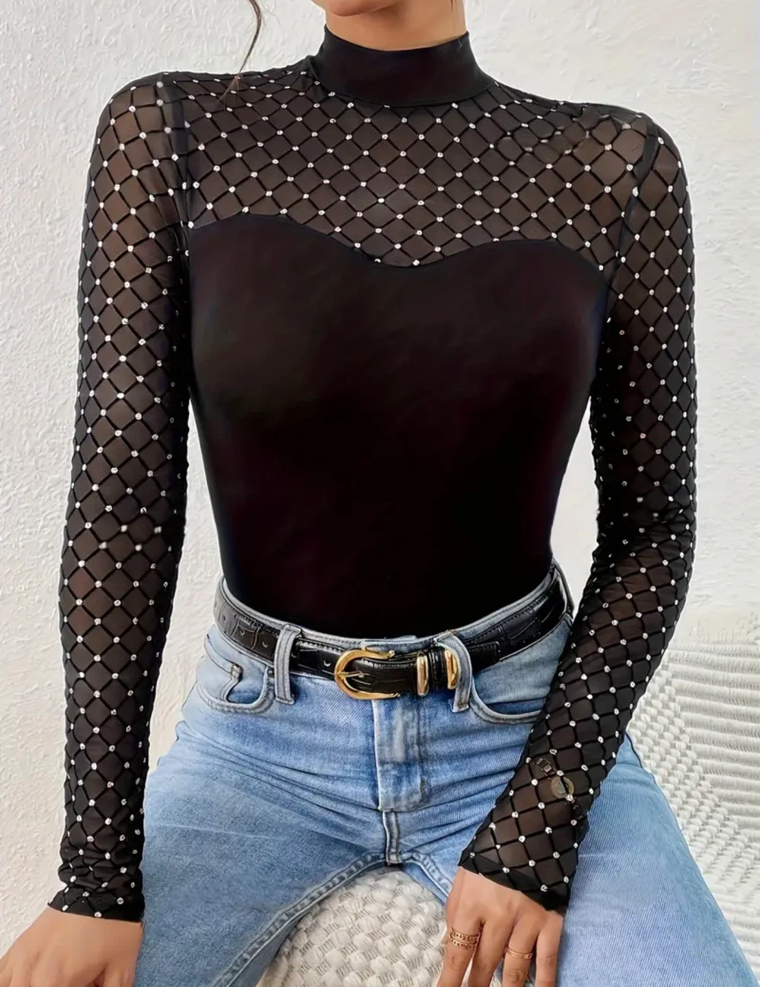 New Black Long Sleeve Top - photo 4
