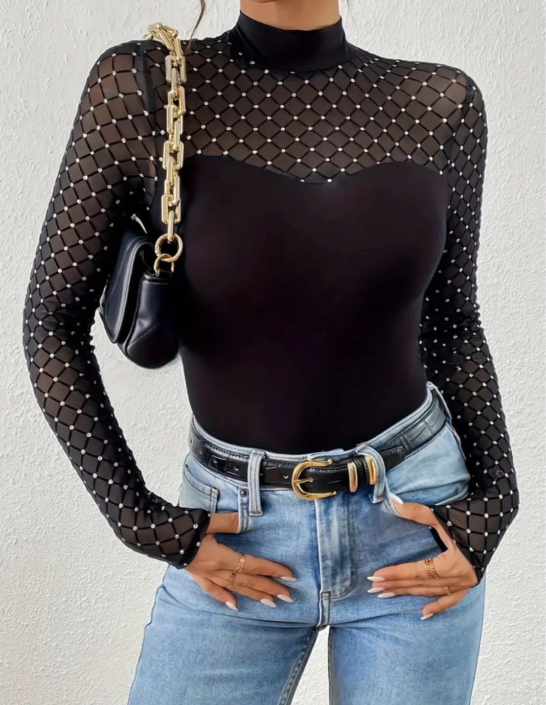 New Black Long Sleeve Top - photo 3