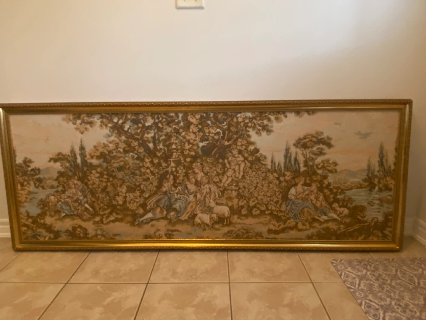 Large Framed Tapestry Wall Art - photo 2